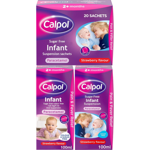 Hạ sốt gói / siro Calpol Infant